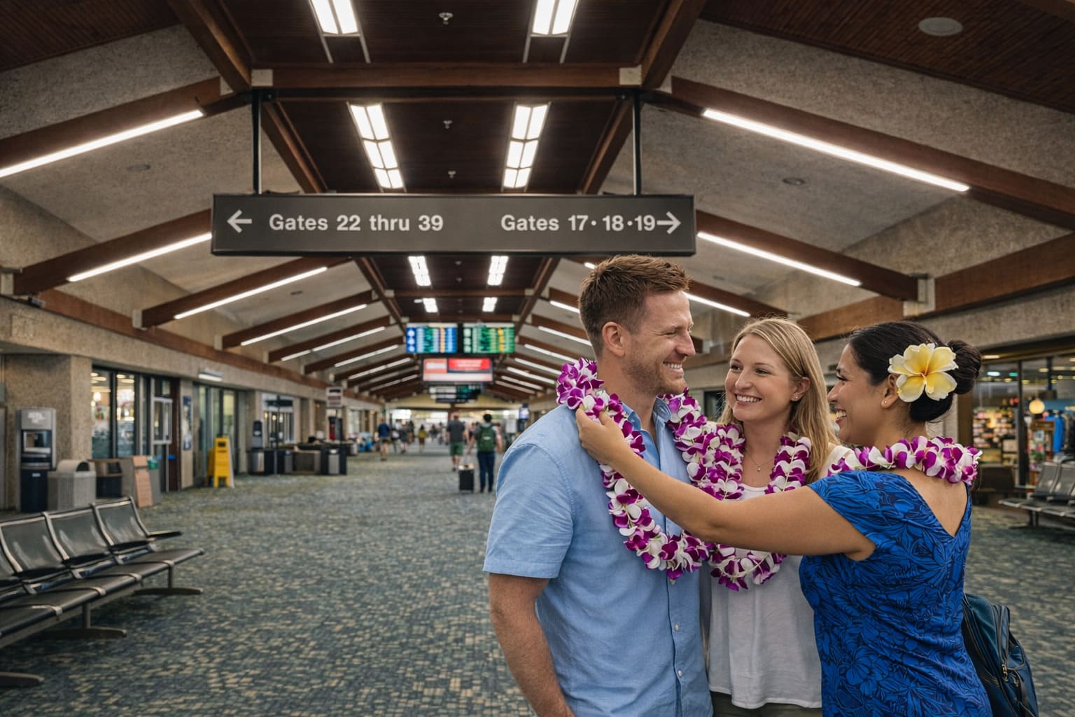 Maui Airport Lei Greetings