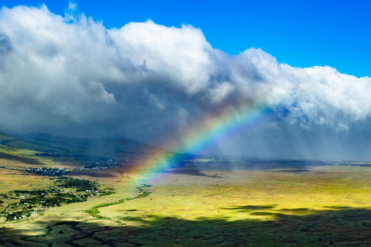 Rainbow seen from Rainbow Helicopters