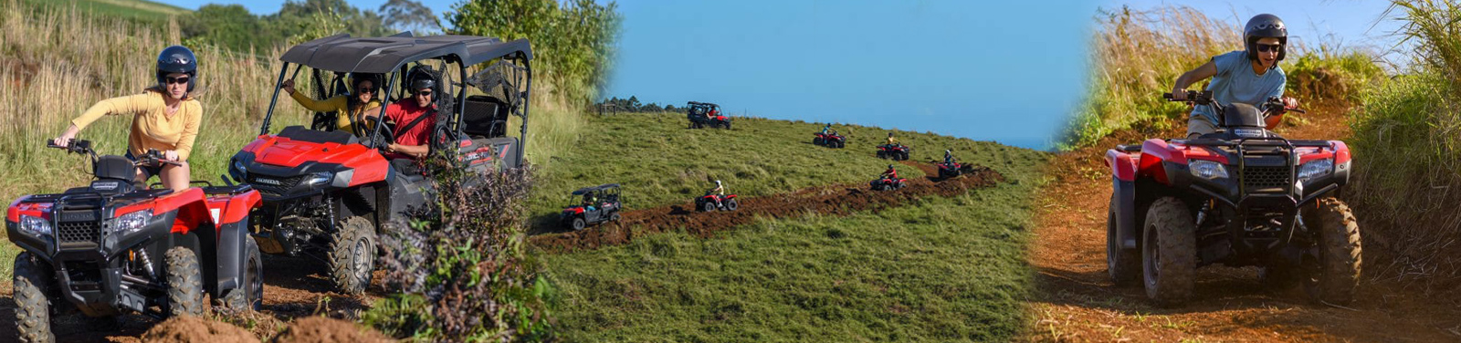 Umauma Experience Deluxe ATV tour on the Big Island featuring off-road trails, waterfalls, and lush tropical scenery