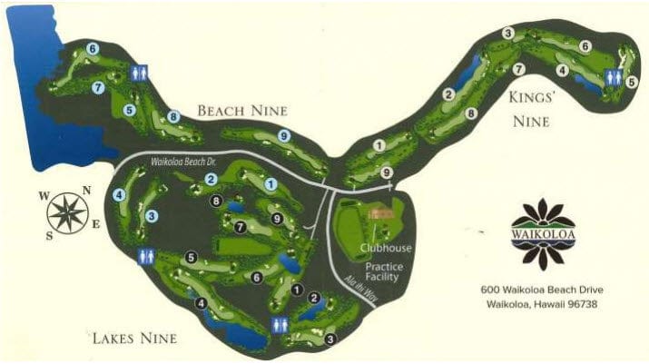 Waikoloa Golf Course Layout