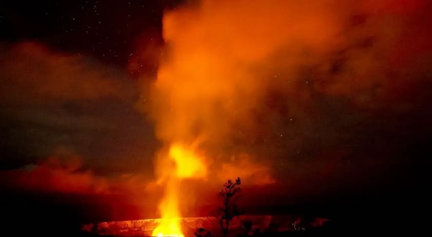 Twilight Volcano View