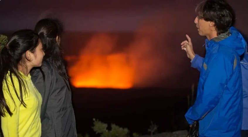 Twilight Volcano View
