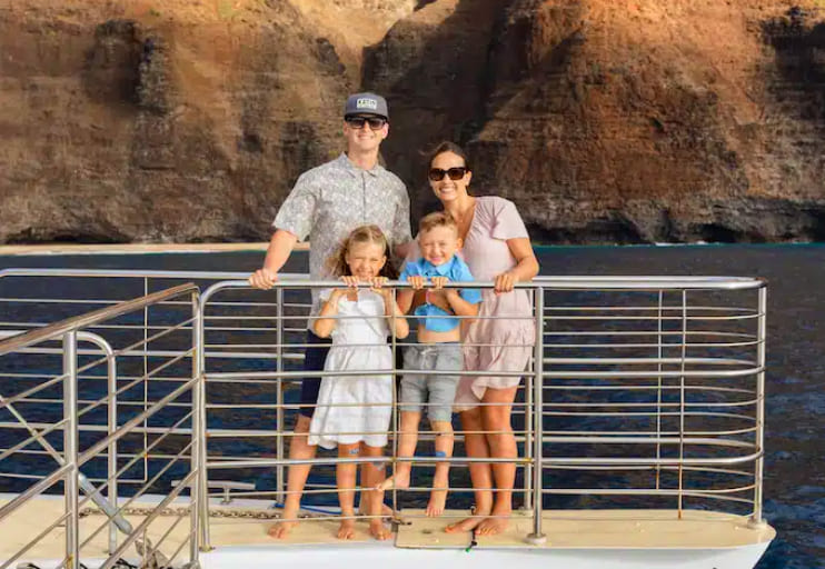 Sailing along the Na Pali Coast