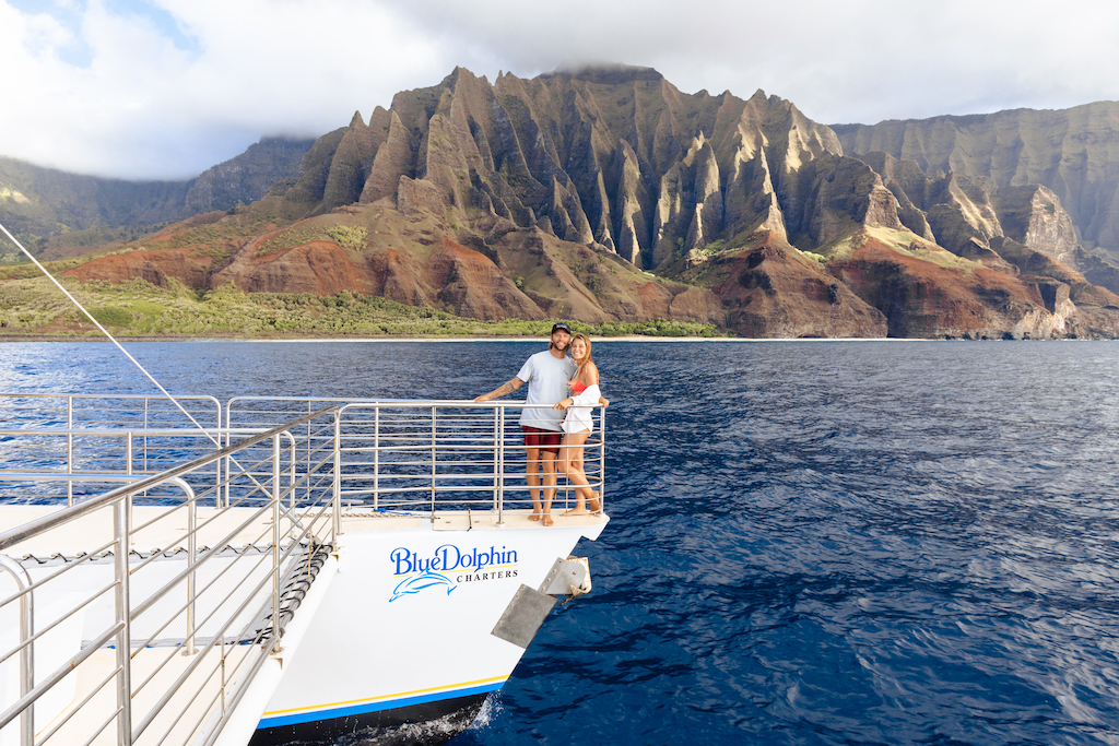 Scenic ocean views during the Blue Dolphin snorkel cruise