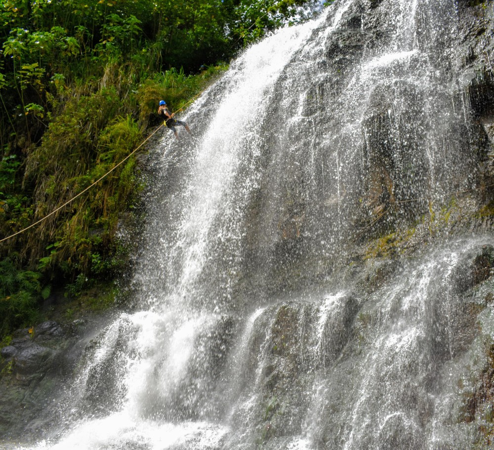 waterfall rappel