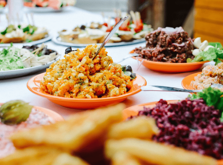 Delicious Luau Feast