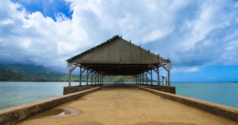 Hanalei Pier FaceOn