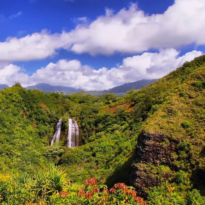 Scenic Opaekaa Falls