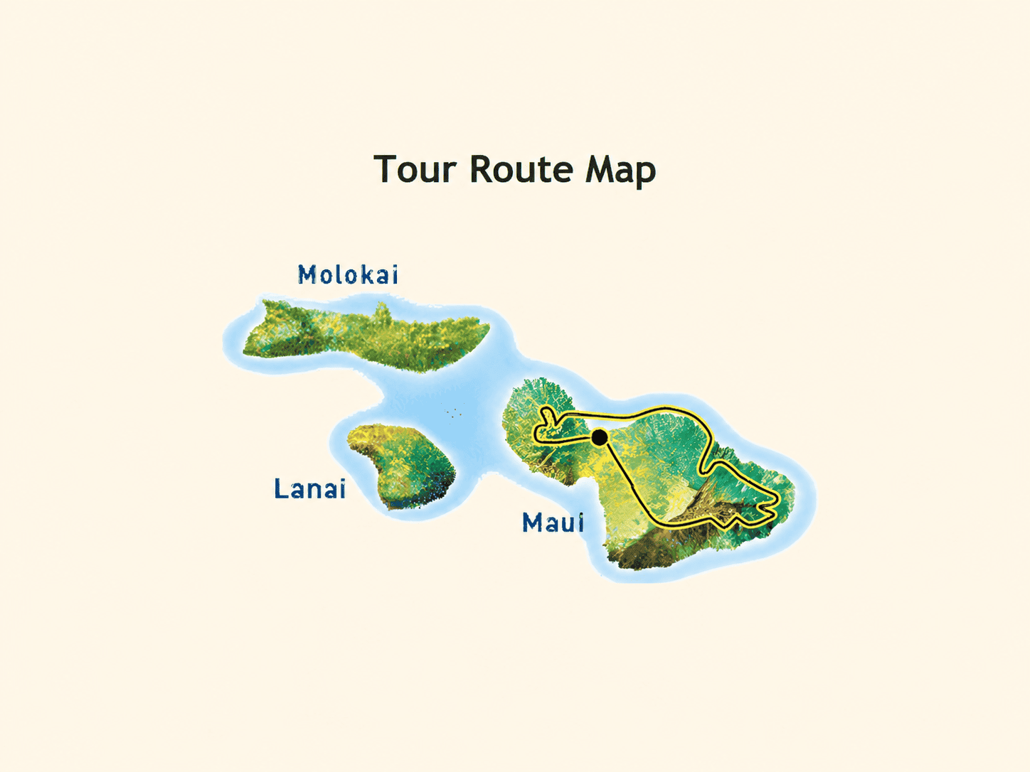 Air Maui Complete Circle Island Route Map