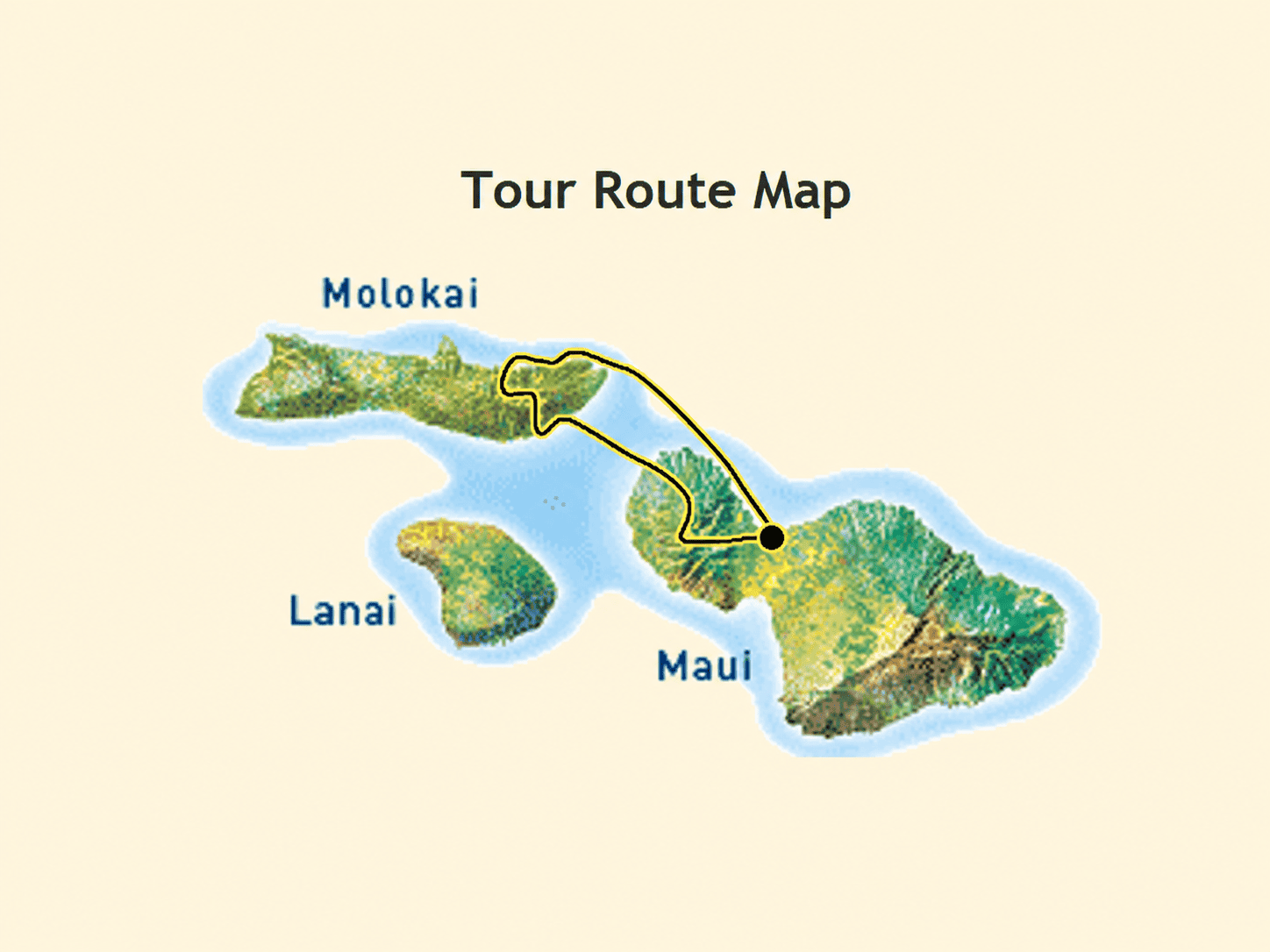 West Maui And Molokai Special Route Map