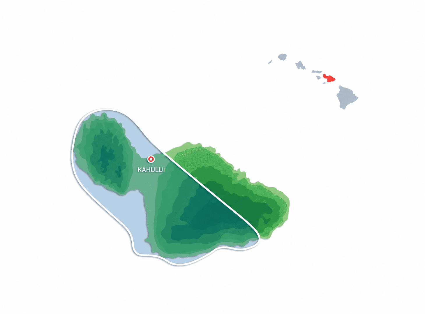 Blue Hawaiian Helicopters Majestic Maui Route Map