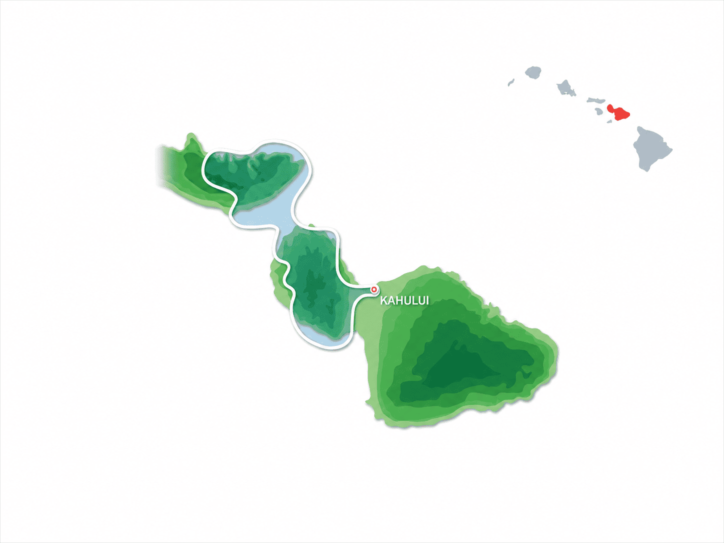 Blue Hawaiian Helicopters Waterfalls Of West Maui And Molokai Route Map