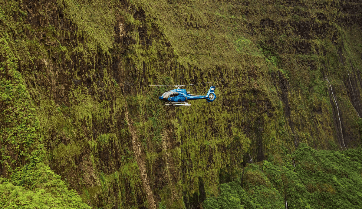 Blue Hawaiian Helicopters Waterfalls Of West Maui And Molokai