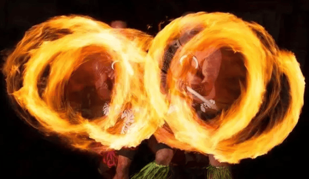 Wailele Luau Fire Knife Dance