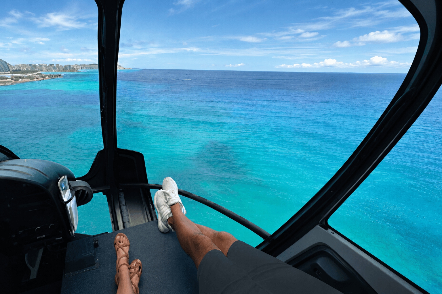 Helicopter Front Seat View