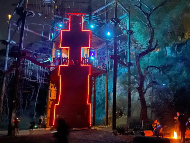 Zipline adventure after dark at Coral Crater – nighttime thrills on Oahu ziplines