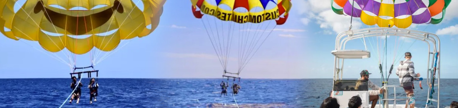 Go Hawaii Watersports Parasailing in Waikiki – soar high above the ocean with stunning coastal views