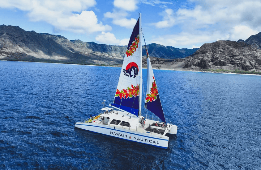 Hawaii Nautical – West Oahu Dolphin Watch and Turtle Snorkel Sail with Lunch