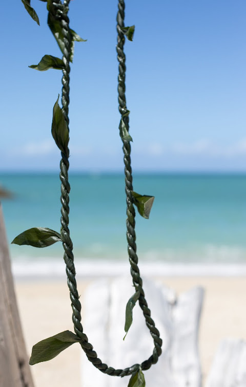 Ti Leaf Lei - braided green leaf. This is the good luck lei!