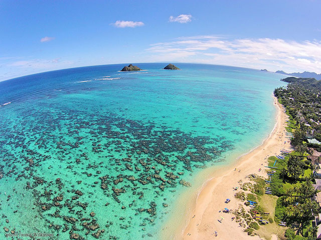 Lanikai Beach Aerial
