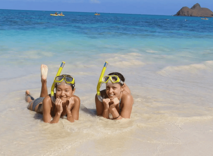 Snorkeling at Kailua Beach