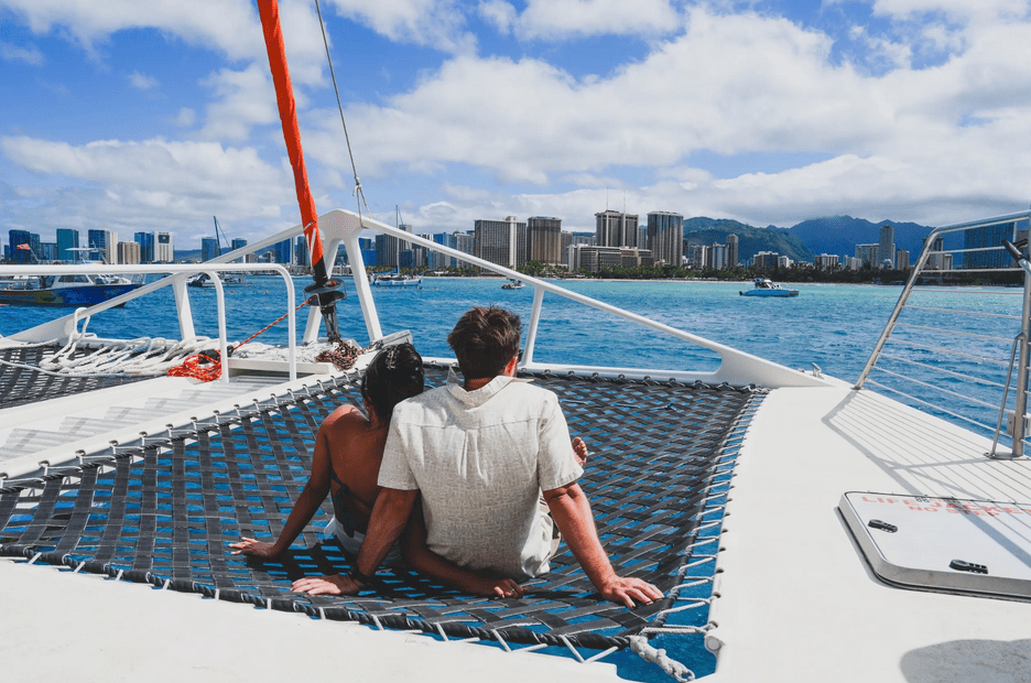 Relaxing aboard the Spirit of Aloha