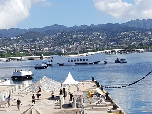 View from USS Missouri